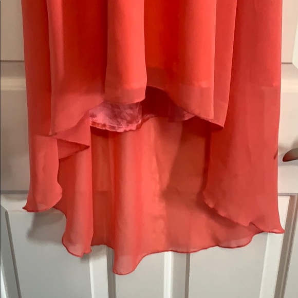 2b Bebe coral strapless dress - Picture 3 of 7